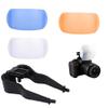 3 Color 3 in 1 Pop-Up Flash Diffuser Cover Kit Softbox for Canon Nikon Pentax view 1