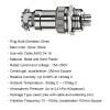 Clyxgs 5-Core Aviation Plug Connector Male Female 16mm Panel Mount Metal Wire Adapter 10PCS view 2