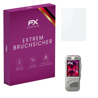 atFoliX Plastic Glass Protective Film compatible with Philips DPM 8000, 9H Hybrid-Glass FX Screen Protector