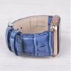 Croco Pattern Blue Leather Band for Apple Watch view 4