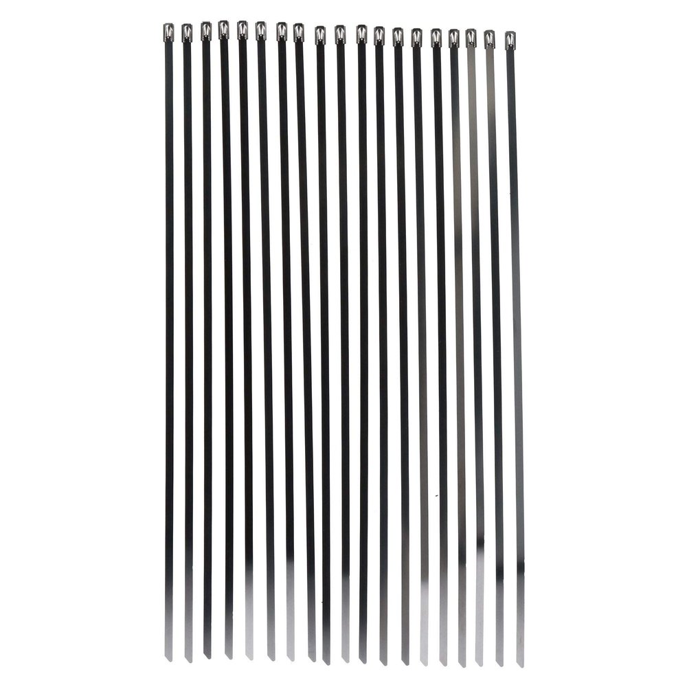 20pc Stainless Steel Metal Cable Ties Zip Ties 360mm x 4.6mm Fasteners Fastening