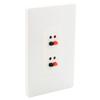 DIYTECH Premium 2 Speaker Wall Plate, Speaker Plug, Supports 2 Speaker Configurations, Speaker Port for Wall Speaker Wire, Speaker Wire in Wall, Wire Wall Plate - 1 Gang Screwless view 2