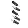 Aexit 5 Pcs Audio & Video Accessories Black Audio Speaker 6mm Cable Connecting Screw Type Connectors & Adapters Banana Plug view 1