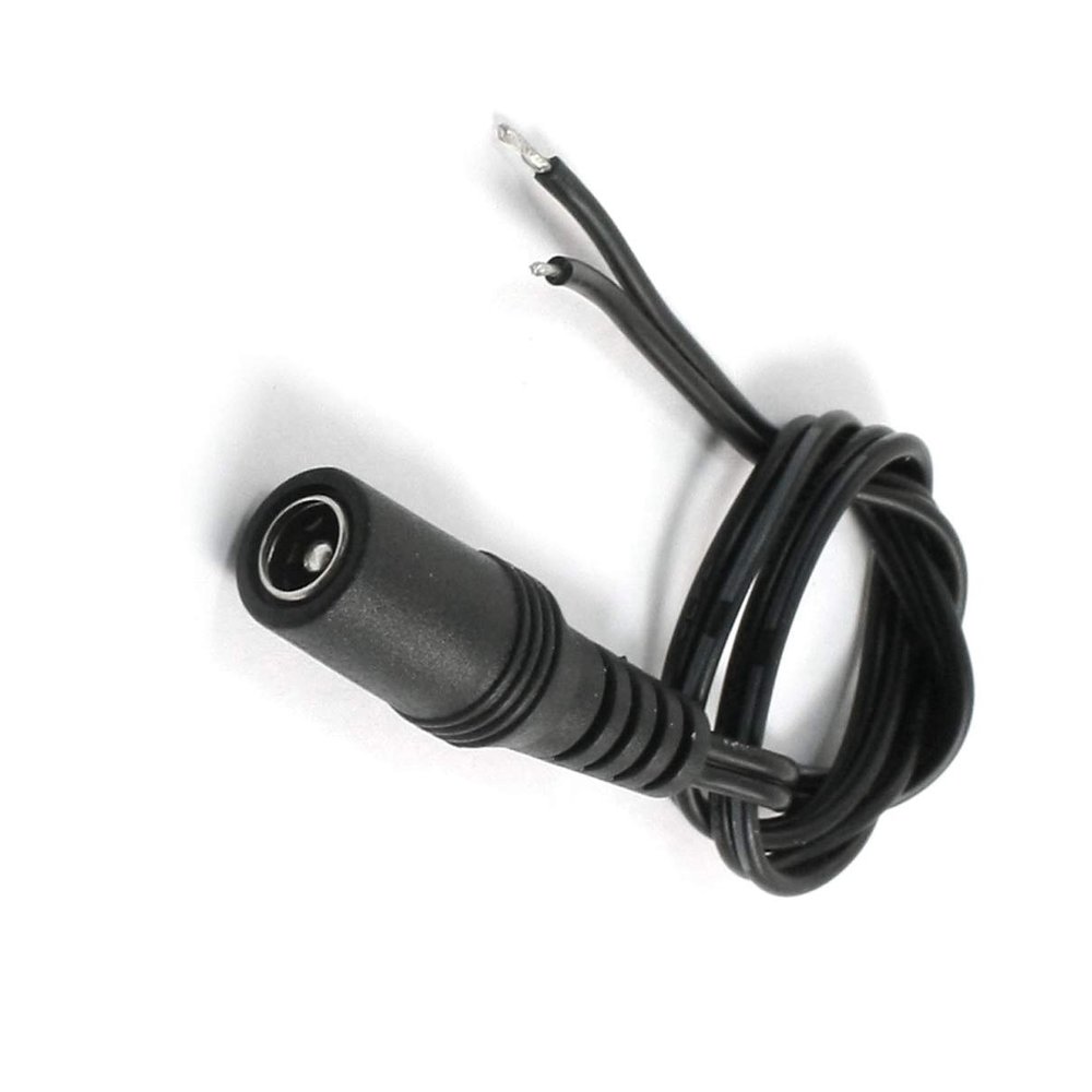 Aexit DC 5.5 Batteries, Chargers & Accessories x 2.1mm Female Socket CCTV Camera Power Cable Power Converters Adapter 11.8"