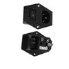 Aexit 2 Pcs Audio & Video Accessories SPST Rocker Switch IEC320 C14 Power Panel Socket w Fuse Connectors & Adapters 250V 5A view 1