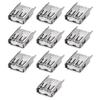 uxcell PCB USB Connector Type-A Female Jack 4 Pin Vertical Straight Insert 10Pcs view 1