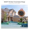 eMACROS Single Base Station Long Range Solar Wireless Driveway Alarm & Detector-Security Alert System-Monitor & Protect Outside Property (Incompatible with APP), Plug in to Use view 3