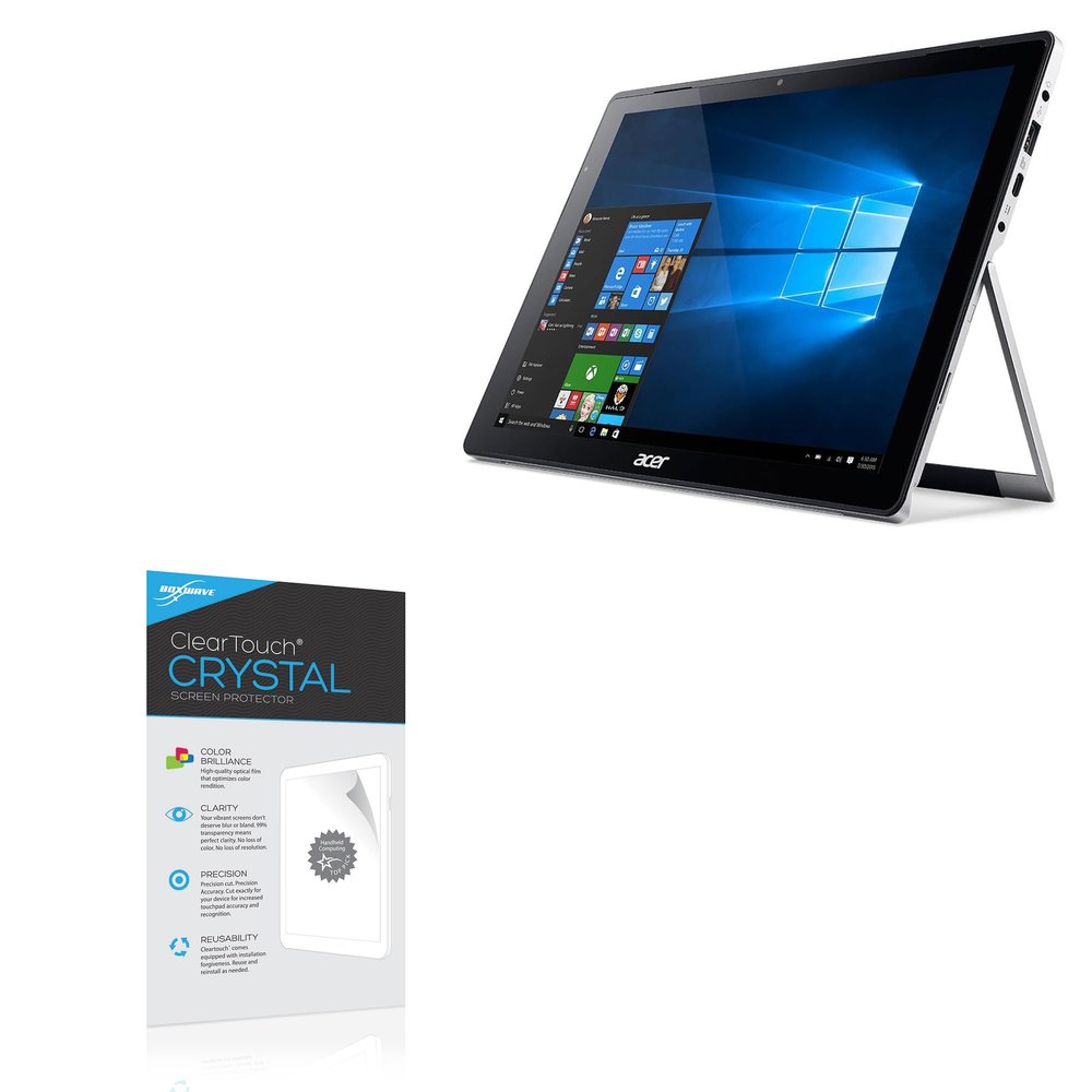 BoxWave Screen Protector Compatible With Acer Switch Alpha 12 (SA5-271) - ClearTouch Crystal, HD Crystal Film Skin to Shield Against Scratches