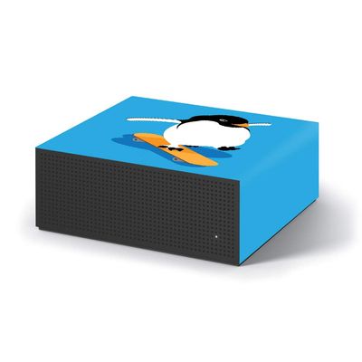 MightySkins Skin Compatible with Amazon Fire TV Recast - Skater Penguin | Protective, Durable, and Unique Vinyl Decal wrap Cover | Easy to Apply, Remove, and Change Styles | Made in The USA