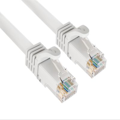 CableLeader 6ft White Cat6a 500 MHz UTP Snagless Ethernet Network Patch Cable