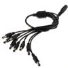 yan 40CM 8CH 8 Channel Power Supply Splitter for BNC Security Q-See Cable Cord Black view 1