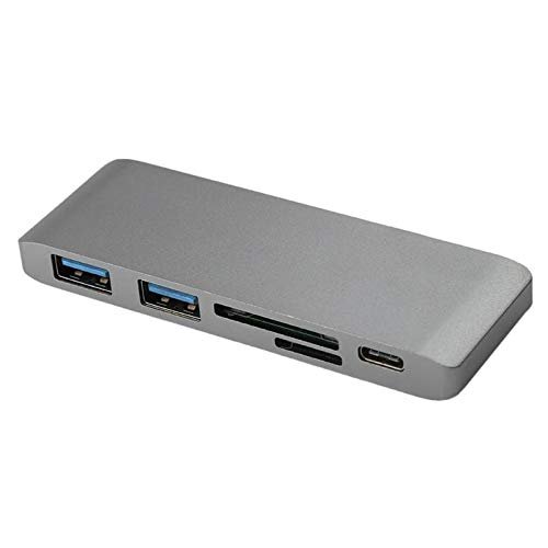 Aluminium 5 in 1 Type-C Combo for SD TF Card Reader Hub Adapter Splitter Converter for MacBook Pro(2016) 12 inch