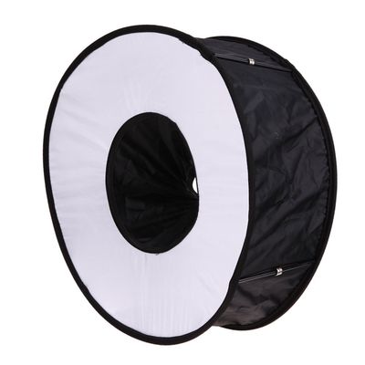 Portable 45CM Round Ring Flash Diffuser Speedlite Softbox Flash Light Foldable for Canon Nikon Speedlight