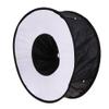 Portable 45CM Round Ring Flash Diffuser Speedlite Softbox Flash Light Foldable for Canon Nikon Speedlight view 1
