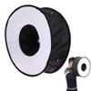 Portable 45CM Round Ring Flash Diffuser Speedlite Softbox Flash Light Foldable for Canon Nikon Speedlight view 3
