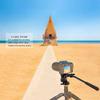 Aluminum Alloy Video Camera Tripod Fluid Drag Pan Head with Sliding Plate 1 4 3 8 Screws for DSLR Camera view 3