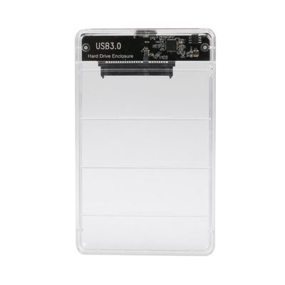 for Win 10 2.5 Inch Transparent USB3.0 to Sata 30 SSD HDD Case Tool Free 5 Gbps Support 2TB Hard Drive Enclosure