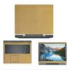 Decalrus - Protective Decal for Dell G5 G5587 (15.6" Screen) Laptop Gold Carbon Fiber Skin case Cover wrap CFDellG5587Gold view 1