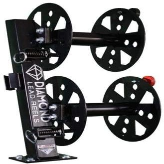 Heavy Duty Fixed Base Welding Lead Reel 12" dia Black Color