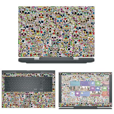 Decalrus - Protective Decal Skull Skin Sticker for Dell G5 G5587 (15.6" Screen) case Cover wrap DEg5587-67