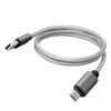 BoxWave Cable Compatible with Kyocera Cadence LTE - Micro USB DuraCable, Braided Micro USB Charging Cable - Space Grey view 2