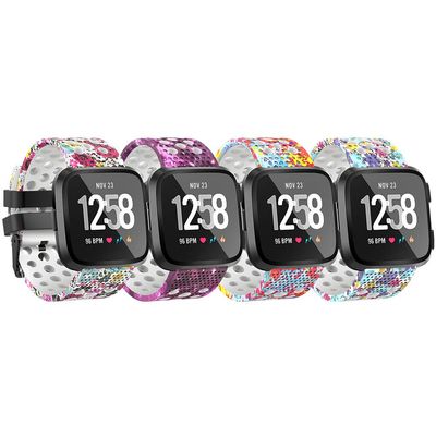 Compatible with Fitbit Versa/Versa 2/Versa Lite/Special Edition Bands Sport Strap Breathable Strap Bands for Fitbit Versa 2 Smart Fitness Watch Women Men Small Large