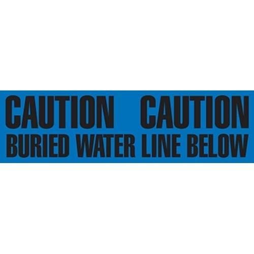 GHS Safety UT3601, PrimeGuard Tape: "Buried Water Line Below", Pack of 6 Roll