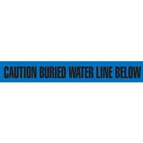 GHS Safety UT3301, PrimeGuard Tape: "Buried Water Line Below", Pack of 12 Roll