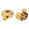 uxcell M8 Cage Nuts for Server Rack Cabinet, Carbon Steel Yellow Zinc Plated, Pack of 20 view 1