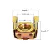 uxcell M8 Cage Nuts for Server Rack Cabinet, Carbon Steel Yellow Zinc Plated, Pack of 20 view 3
