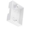 Aexit 86mmx86mmx34mm White Distribution Plastic Mount Back Box for Wall Plates & Connectors Wall Socket view 2