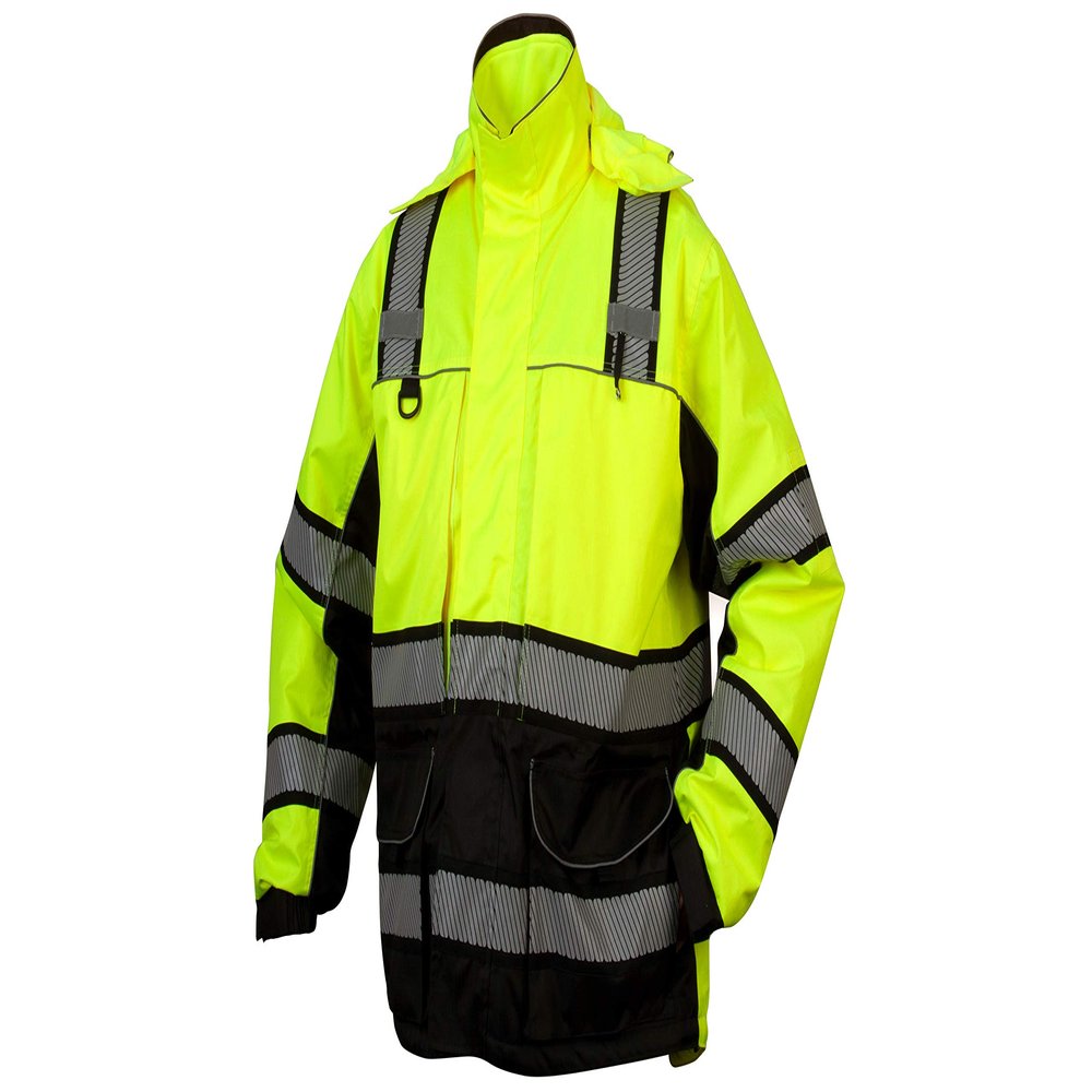 Pyramex RPB36 Series Hi-Vis 3-in-1 Multi-Layer Safety Parka, Hi-Vis Lime, 2X-Large