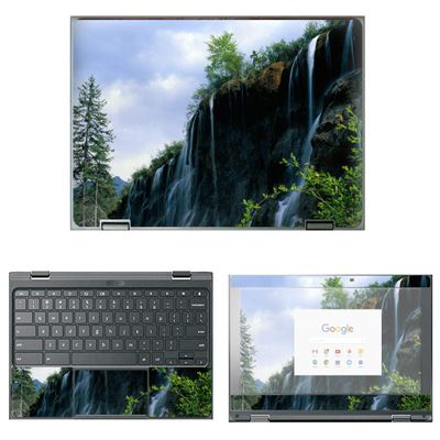 Decalrus - Protective Decal Waterfall Skin Sticker for Lenovo 500E ChromeBook (11.6" Screen) case Cover wrap LEChromebook500E-55