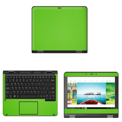 Decalrus - Protective Decal for Lenovo ThinkPad Yoga 11e (5th Gen.) (11.6" Screen) Laptop Green Carbon Fiber Skin Skins Decal for case Cover wrap CFlenovoThinkpadYoga11E_5GGreen