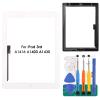 for iPad 3 Screen Replacement-SRJTEK Touch Screen for iPad 3 3rd Gen A1416 A1403 A1430 Digitizer Glass Sensor Assembly Repair Parts Kits,Include Home Button,Adhesive,Tempered Glass White view 1