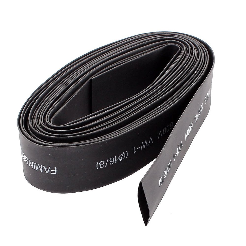 Aexit 600V 2:1 Amplifier Installation Polyolefin Heat Shrink Tubing Shrinkable Tube 16mm Heat-Shrink Tubing Dia 5M