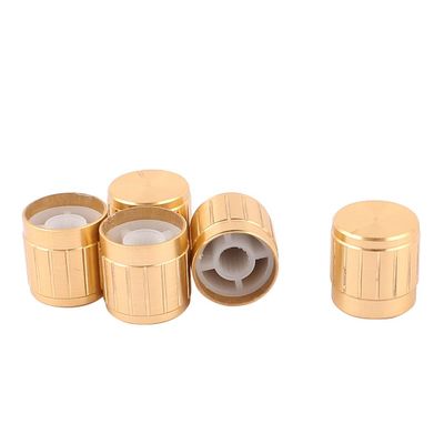 Aexit 5pcs 5.5mm Outlets & Accessories Knurled Shaft CD Amplifier Volume Tone Control Outlet Switches Rotary Knobs