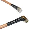 1 Foot RG142 RP-SMA Male to SMA Male Angle RF Coaxial Cable view 1