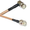 1 Foot RG142 BNC Male Angle to BNC Male RF Coaxial Cable view 1