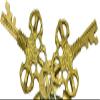 PARIJAT HANDICRAFT Door Lock Brass Handicraft Golden Finished Laxmi Ganesha Functional Combination Security Padlock. view 3