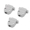 Aexit Plastic DB15 Cord Management D-SUB Female Connector Hood Cover Case Shell Cable Raceways 3pcs Gray view 1