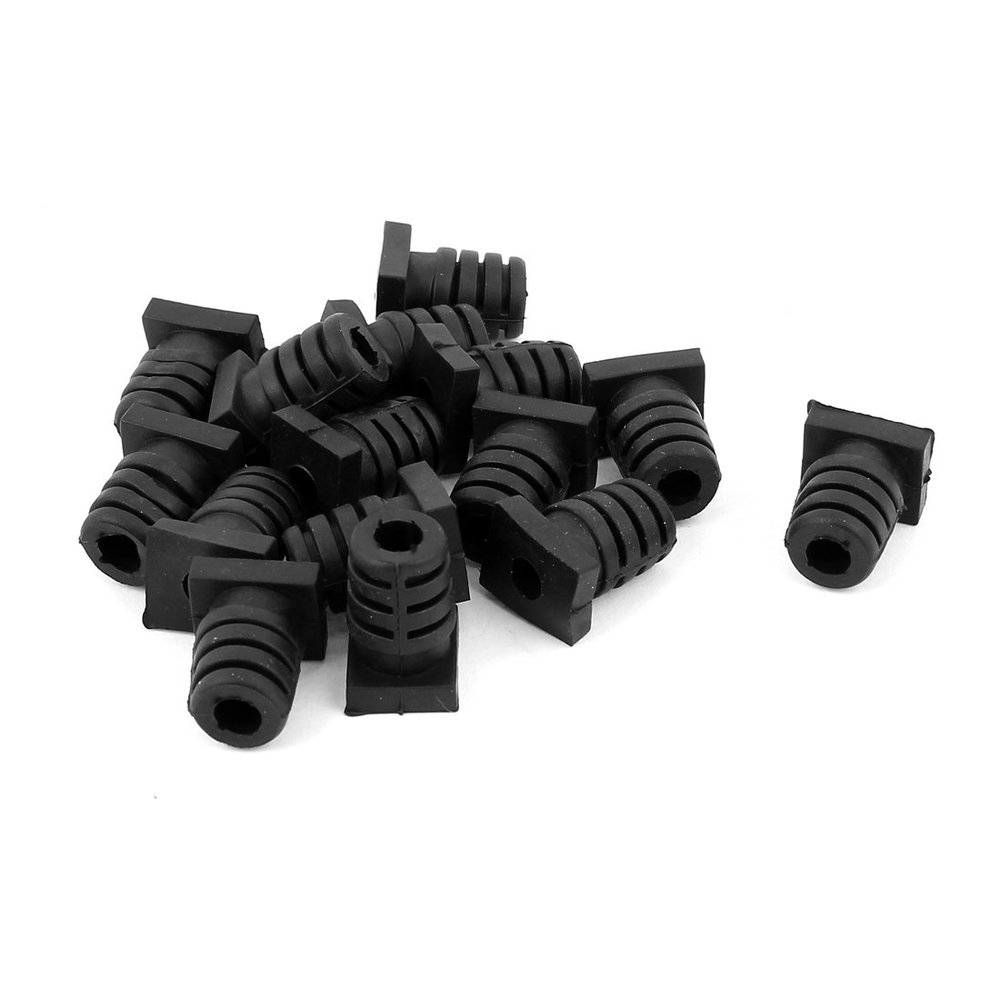 Aexit 15pcs Strain Wiring & Connecting Relief Cord Boot Protector Cable Sleeve Hose Heat-Shrink Tubing 18mm Length