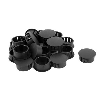 Aexit 20pcs Plastic Cord Management 22mm Dia Snap in Type Locking Hole Connectors Cable Raceways Button Cover