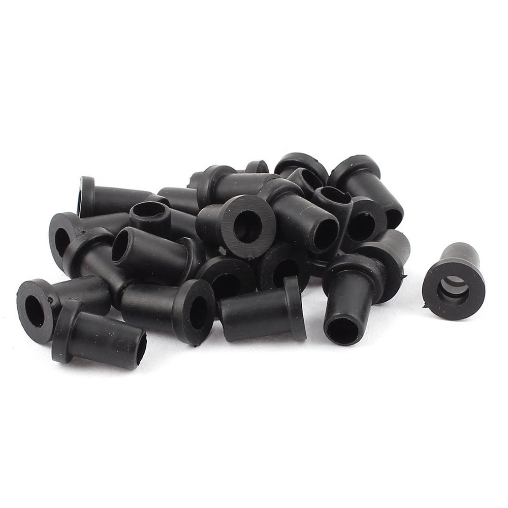 Aexit 25 Pcs Wiring & Connecting 14mm x 6mm Strain Relief Cord Boot Protector Cable Heat-Shrink Tubing Sleeve Hose