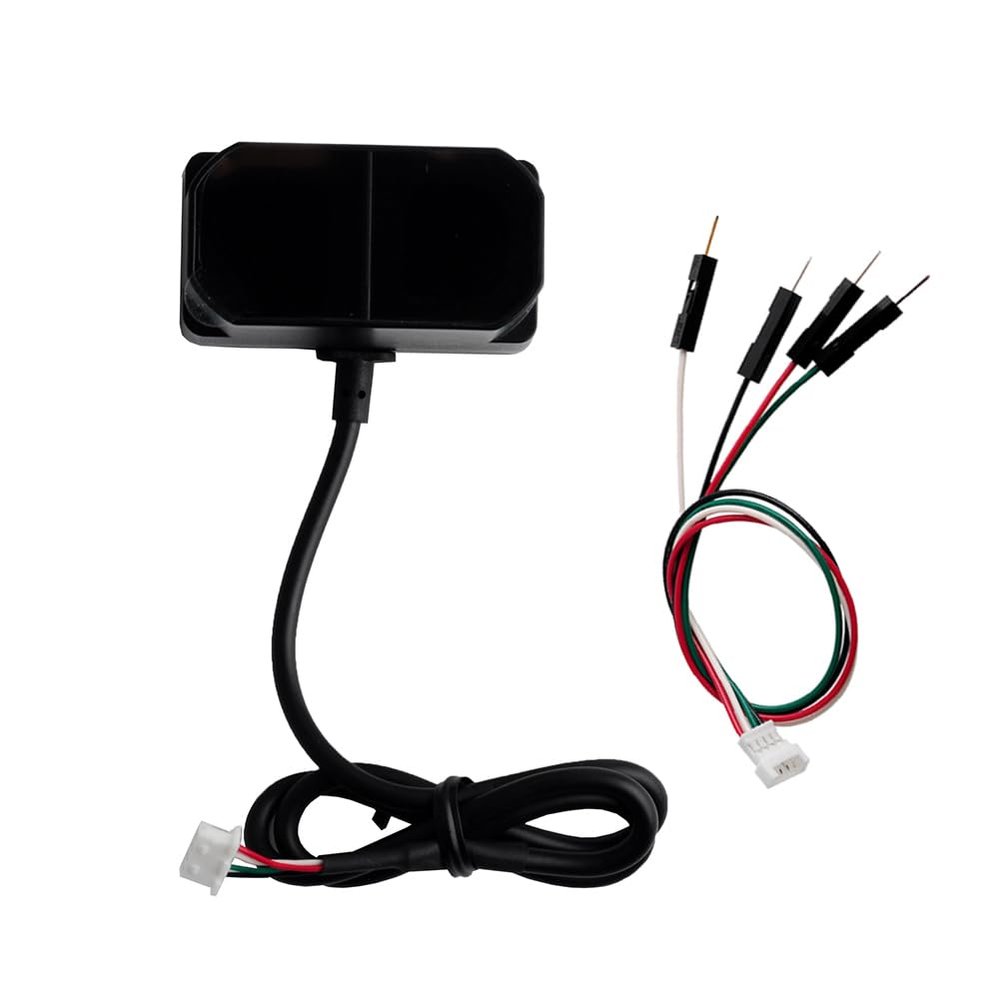 Stemedu TFmini Plus LiDAR Range Finder Sensor, 0.112m Distance Detection Module with 5mm Resolution, 1000Hz Frame Rate, UART & I2C, IP65 Waterproof/Dustproof for Arduino Drone Robot Vacuum