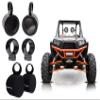 Rockville MAC525B Bundle: 5.25 in Black Marine Wakeboard Tower Speaker Pod Enclosures, MacSwivelB 360 Degree Rotation Swivel Clamp Mounts, RWBC525 Neoprene Covers for RZR/ATV/UTV, 3-Items view 1
