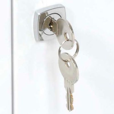 Global Industrial RP9052 Replacement Lock Set with Keys for Medicine Cabinet Model 269940