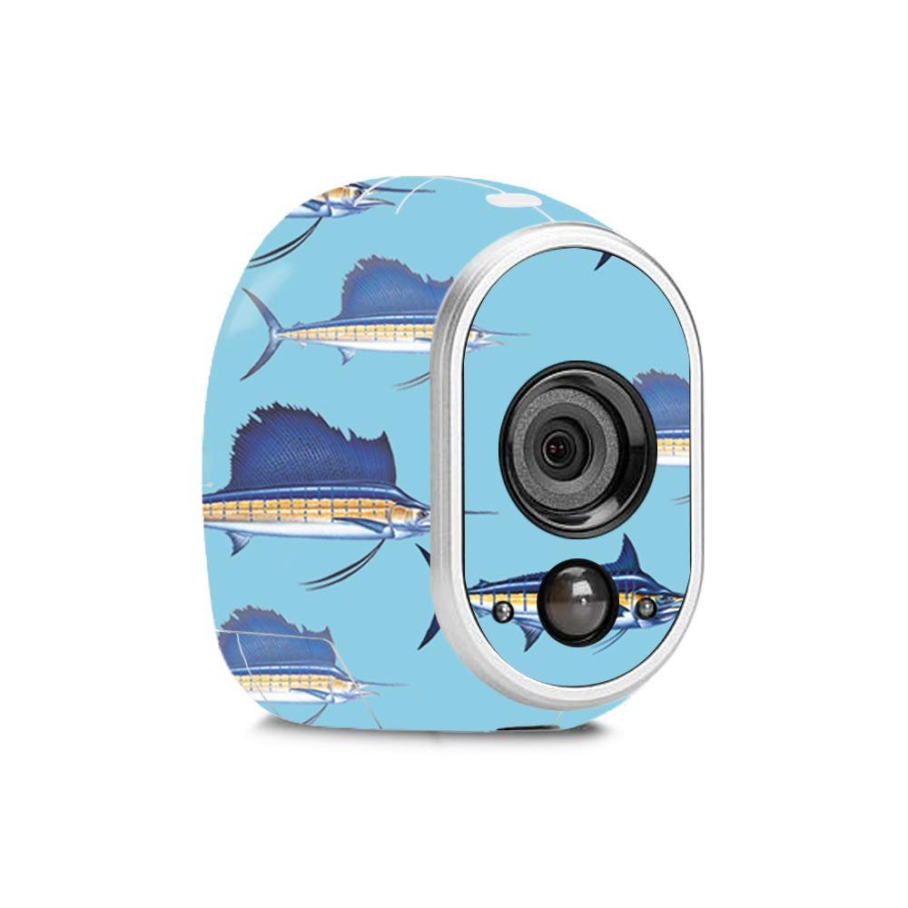 MightySkins Skin Compatible with Netgear Arlo - Billfish Stripes | Protective, Durable, and Unique Vinyl Decal wrap Cover | Easy to Apply, Remove, and Change Styles | Made in The USA