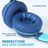 AILIHEN C8 Headphones Wired, On-Ear Headphones with Microphone and Volume Control, Corded 3.5mm Headset for Boys Girl School Smartphones Chromebook Laptop Computer Tablets Airplane Travel (Indigo) view 3