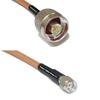 3 feet RG400 Silver Plated N Male to RP-SMA Male RF Coaxial Cable view 1